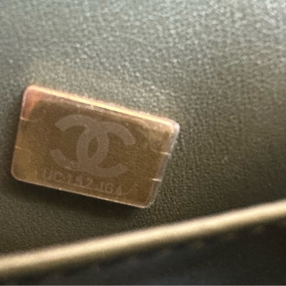 RARE SOLD OUT 🔥 Chanel Coco First Caviar Quilted Khaki Flap Bag - Picture 10 of 11